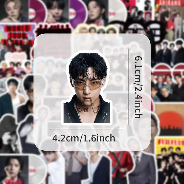 Alt view image 6 of 7 - 50PCS BTS ARIRANG Album Stickers, K-pop Bangtan Boys Vinyl Waterproof Stickers for Laptop, Water Bottle, Phone Case, Skateboard, Cute Aesthetic Decals for Fans