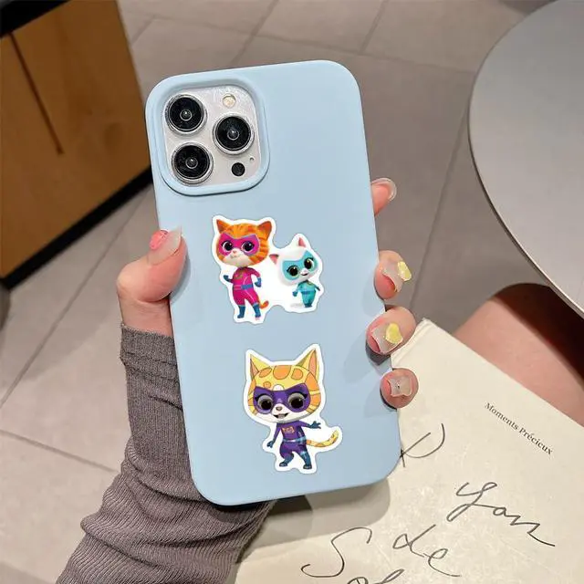 Alt view image 7 of 7 - 50PCS Super Kitties Stickers Pack Manga Character Sticker for Water Bottle Laptop Skateboard Journal, Waterproof Vinyl Cool Anime Decals for Teens Adults Party Supplies