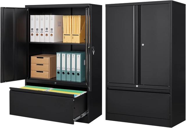 File Cabinet Metal Storage With Adjule Shelf For Home Office Newegg Com