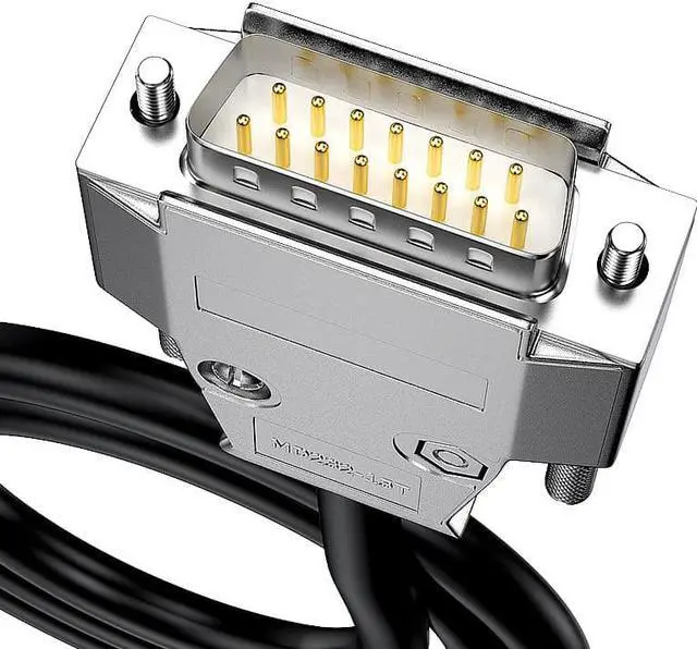 Alt view image 4 of 6 - DB9 DB15 DB25 DB37 M/F connector RS232 Serial Cable D-SUB 9 pin 15 25 37 PIN male/female extension cable Cable length: 0.5M Color: DB15 female