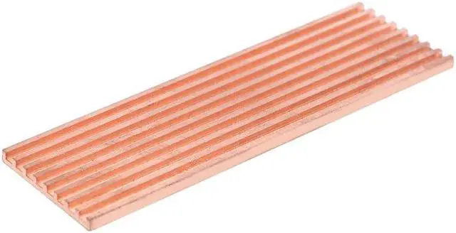 Main image of Pure Copper Heatsink Cooler Heat Sink Thermal Conductive Adhesive for M.2 2280 PCI-E NVME SSD Blade Color: 2 mm