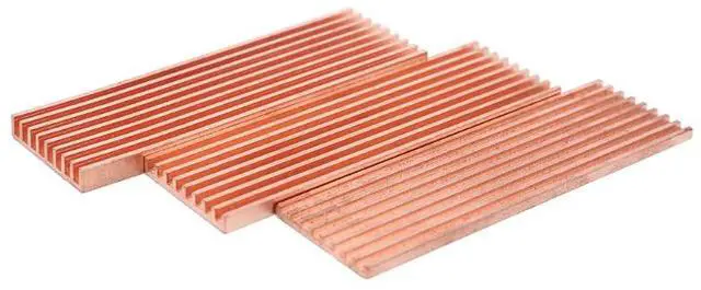 Alt view image 3 of 6 - Pure Copper Heatsink Cooler Heat Sink Thermal Conductive Adhesive for M.2 2280 PCI-E NVME SSD Blade Color: 2 mm
