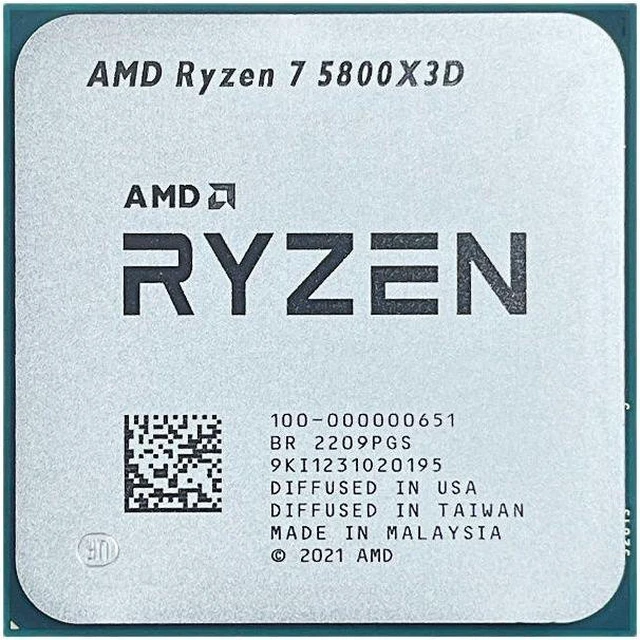 Alt view image 2 of 3 - AMD Ryzen 7 5800X3D R7 5800X3D 3.4 GHz 8-Core 16-Thread CPU Processor 7NM L3=96M 100-000000651 Socket AM4 New but without fan