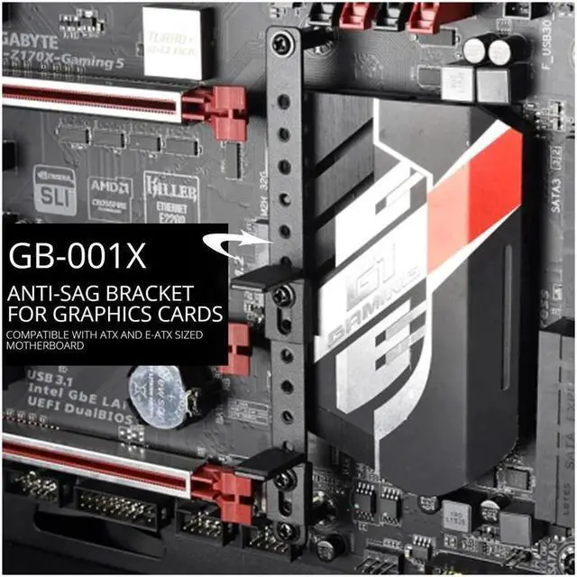 Alt view image 3 of 6 - LIANLI GPU Bracket For ATX E-ATX Motherboard PC Stand ANTI-SAG Graphics Cards Support VGA Holder