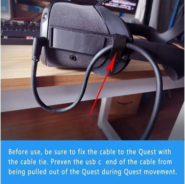 Alt view image 6 of 7 - USB C Cable 10ft/3M, Oculus Quest Link Cable, High Speed Data Transfer & Fast Charging Cable Compatible for Oculus Quest1/Quest2 and Gaming PC