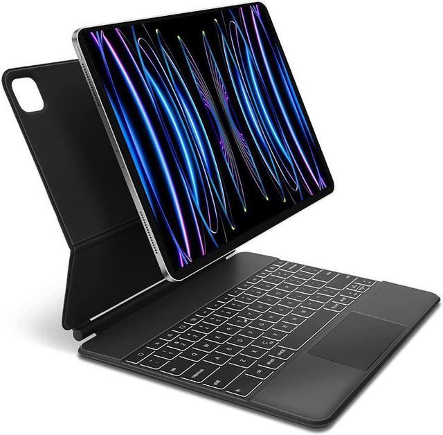 Magic Keyboard for iPad Pro 12.9 2022 6th Gen / 2021 5th Gen / 2020 4th Gen  / 2018 3rd Gen - Backlit Trackpad Keyboard Magnetic Smart Stand Cover