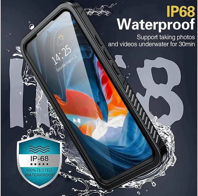 Alt view image 3 of 7 - BONAEVER For Samsung Galaxy A54 5G Case Waterproof Samsung A54 5G Case with Built-in Lens &Screen Protector [Real 360][IP68 Underwater] [ Shockproof] Phone Case for Samsung A54 5G