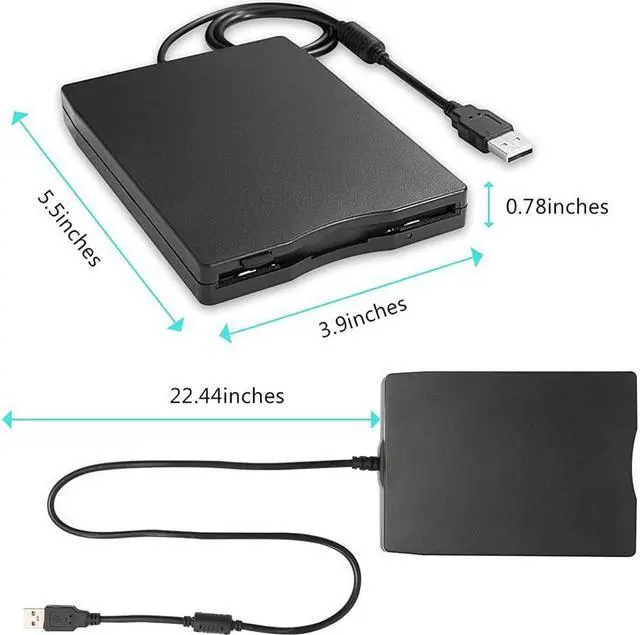 Alt view image 7 of 7 - 3.5" USB External Floppy Disk Drive, 3.5-inch Portable 1.44MB FDD Diskette Drive for Windows 2000/XP/Vista/7/8, Plug and Play Floppy Disk Reader Adapter for PC Laptop Desktop Computer Notebook