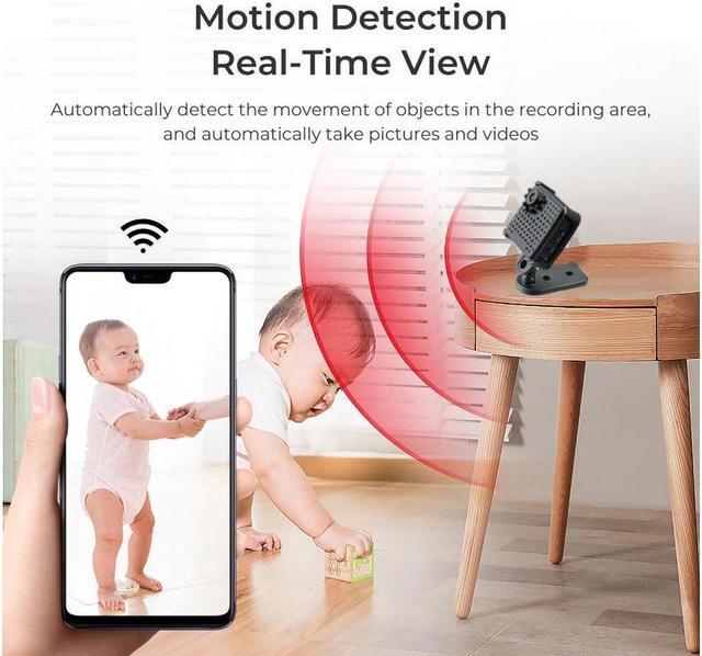 Alt view image 5 of 7 - BONAEVER Spy Camera WiFi Hidden Camera Mini Video Recorder Night Vision Motion Detection Camcorder HD 1080P Wireless Security Camera