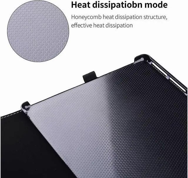 Alt view image 5 of 7 - BONAEVER Case for 13 Inch Microsoft Surface Pro 9 2022 / Surface Pro 8 2021 - Multiple Angle Viewing PU Leather Business Cover with Pencil Holder