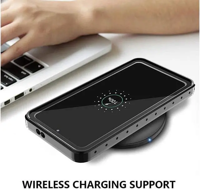 Alt view image 6 of 7 - BONAEVER For Samsung Galaxy S21 Case Waterproof Du Standproof Shockproof Case with Built-in Screen Protector Protective Cover for Samsung Galaxy S21 5G 6.2 Inch