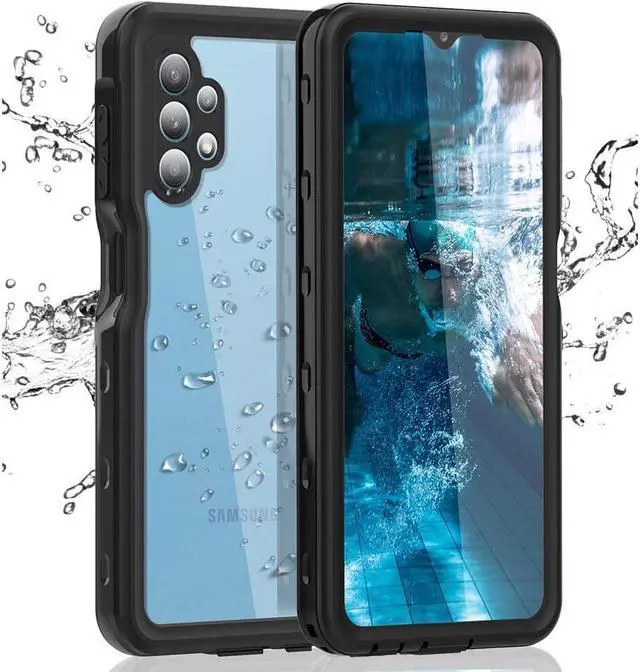 Main image of BONAEVER For Samsung Galaxy A32 5G Waterproof Case with Built-in Screen Protector Du Standproof Shockproof Case Underwater Protective Cover for Galaxy A32 5G