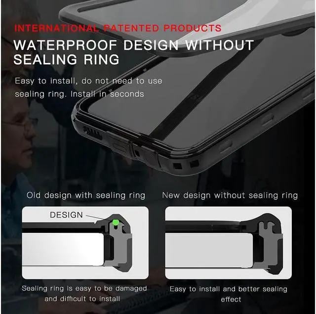 Alt view image 5 of 7 - BONAEVER For Samsung Galaxy A32 5G Waterproof Case with Built-in Screen Protector Du Standproof Shockproof Case Underwater Protective Cover for Galaxy A32 5G