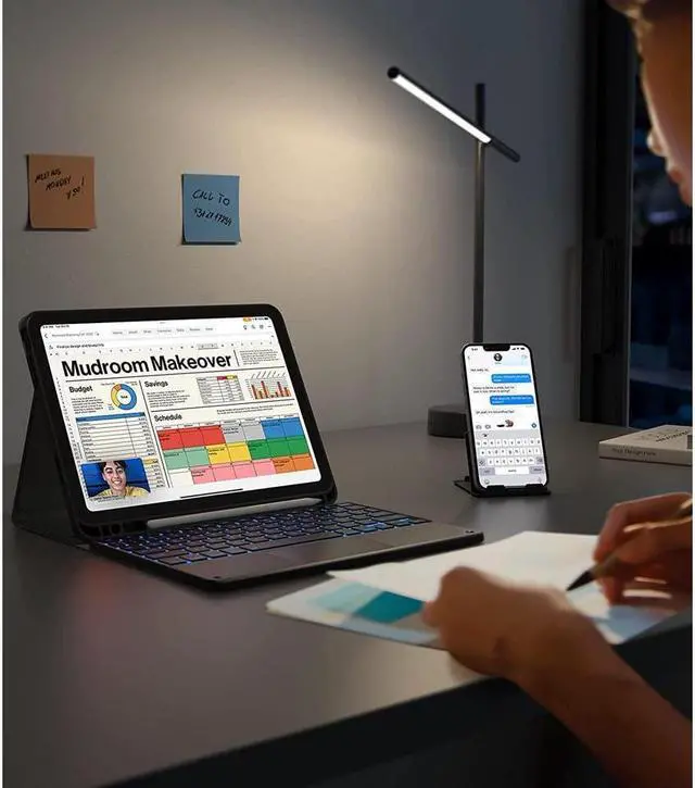 Alt view image 7 of 7 - BONAEVER Touchpad Keyboard Case For iPad (A16) 11th Generation 11 Inch 2025, iPad 10th Generation 10.9 inch 2022 with Backlit Trackpad Stand Cover with Wireless Keyboard Pencil Holder