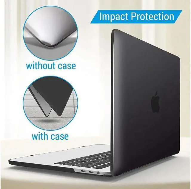 Alt view image 6 of 7 - BONAEVER Compatible with MacBook Pro 15 Inch Case 2019 2018 2017 2016 A1990 A1707 Hard Shell Case with Keyboard Cover & Type C Adapter for Mac Pro 15 Touch Bar