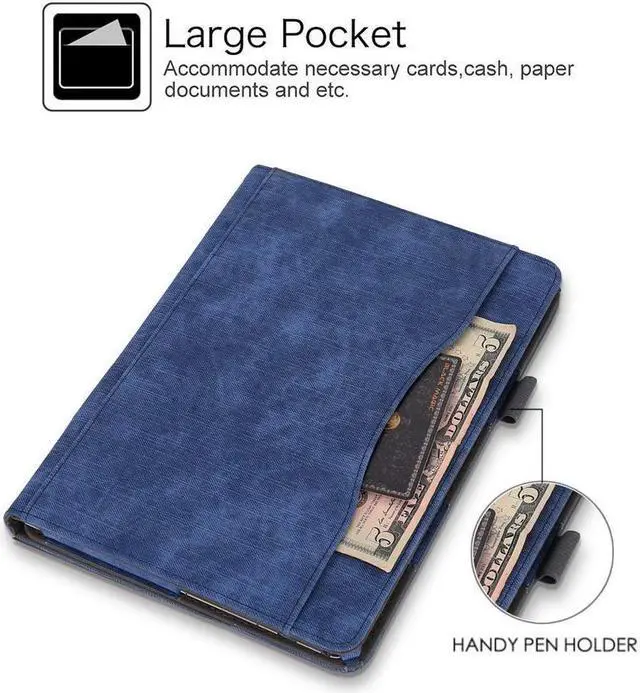 Alt view image 3 of 7 - BONAEVER Case for Lenovo Tab M10 / P10 Smart Folio Stand Cover For Lenovo Tab M10 X605F / P10 X705F 10.1 inch with Multiple Viewing Angles / Document Card Pocket