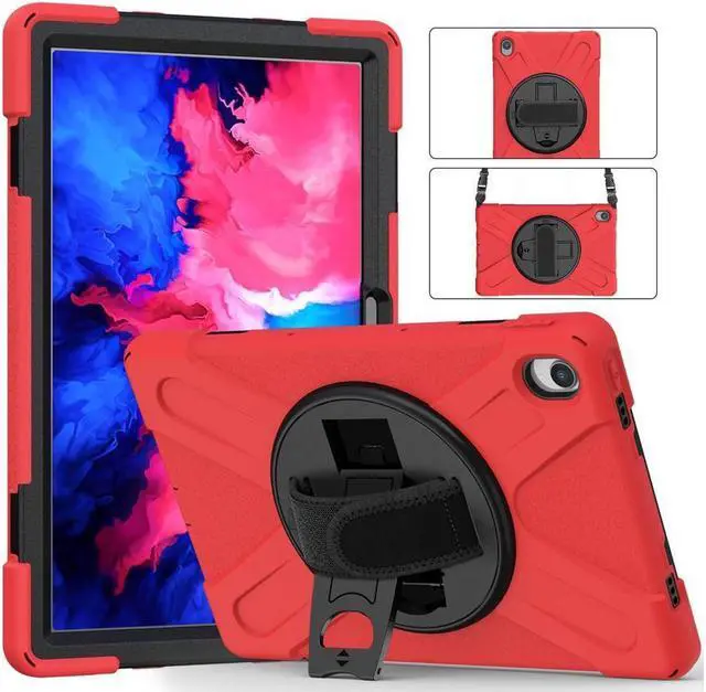 Alt view image 4 of 7 - BONAEVER Case for Lenovo Tab P11 Plus / P11 11 inch 2022 2021 2020 TB-J606F TB-J606X TB-J616F TB-J607F with Stand Shoulder Strap Shockproof Cover