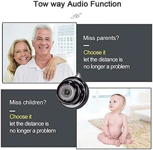 Alt view image 3 of 7 - BONAEVER Spy Camera Hidden Camera Detector - 1080P WiFi Camera for Home Office Security Indoor Camera with Motion Detector Night Vision Car Surveillance Camera