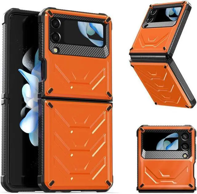 Main image of BONAEVER For Samsung Galaxy Z Flip 4 5G 2022 Case with Slide Camera Cover Military Grade Protective Armor Phone Case Shockproof Cover