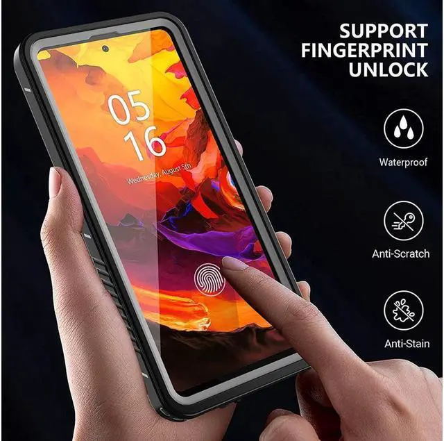 Alt view image 7 of 7 - BONAEVER for Samsung Galaxy A51 5G Case Waterproof with Built-in-Screen Protector Shockproof IP68 Waterproof Case for Galaxy A51 5G (Not for 4G Version)
