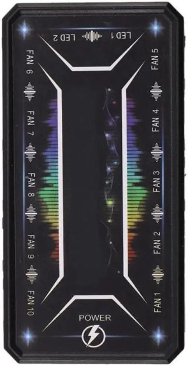 Alt view image 2 of 4 - Computer PC Case Fan Control Board RGB Fan Remote Control Switch Colors Control Panel Can Insert 10 RGB Fans(1 Controller)