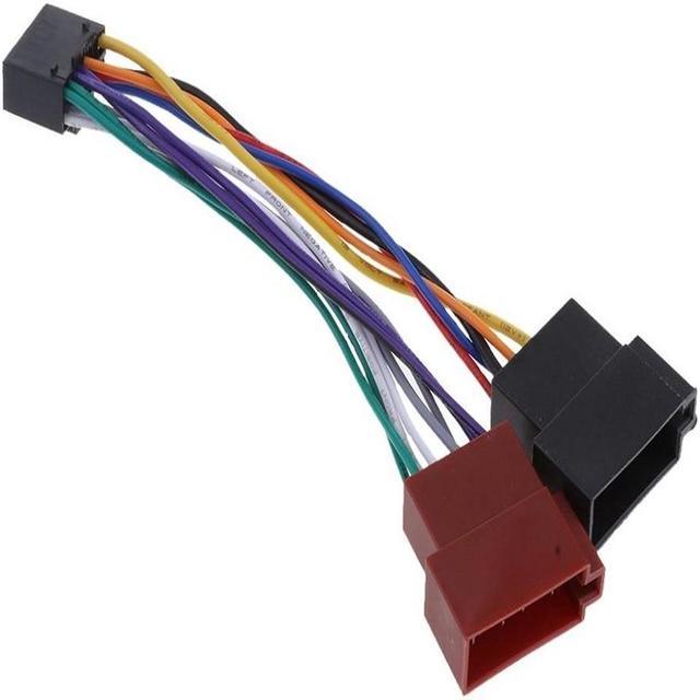 Wire Harness Adaptor for / JVC Car Stereo Radio ISO Standard Connector  Adapter 16 Pin Plug Cable Car Wire Cable Adapter 
