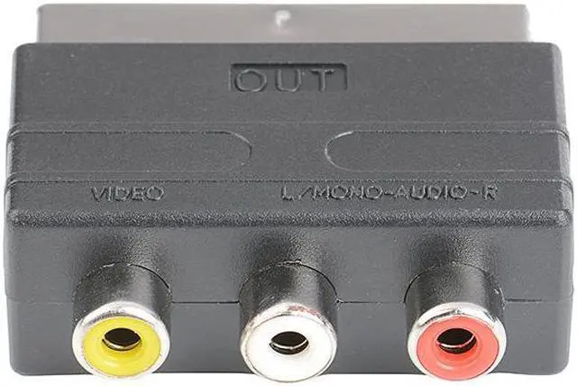 Alt view image 2 of 4 - Composite RCA SVHS AV TV Audio Converter RGB Scart To 3 RCA S-Video Adapter for Video DVD Recorder TV Television Projector