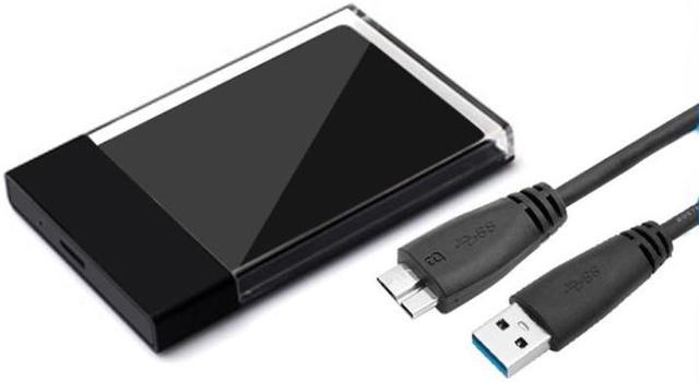 External USB 3.0 Transparent 2.5 Inch Mobile Hard Disk Box External SATA  Serial Port SSD Mechanical Solid State Hard Disk Box
