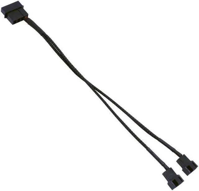 Main image of 4pin IDE Molex To 2-Port 3Pin/4Pin Cooler Cooling Fan Splitter Power Cable Power Supply Plug for PC PSU Lacking of 3Pin/4Pin