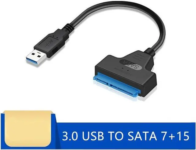 Main image of 35CM USB 3.0 To SATA7+15pin Hard Disk Cable Adapter Converter USB Sata Connectors Cables Support 2.5 Inches SSD HDD Hard Disk