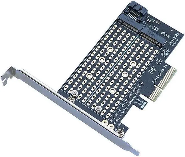 Main image of PCIE To M2/M.2 Adapter Add on Cards SATA M.2 SSD PCIE Adapter NVME/M2 PCIE Adapter SSD M2 To SATA PCI-E Card M Key +B Key Cards