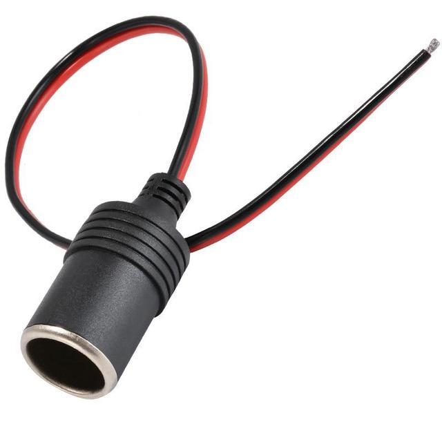 Presa Accendisigari 12V 10A Con Connettore A Coccodrillo, Femmina, Per Auto, Nera E Rossa