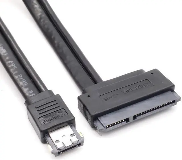 Main image of 7+15Pin SATA HDD To Power ESATA Adapter Power Esata USB 2.0 5V 12V Combo To 2.5Inch 3.5Inch 22Pin Sata Hdd Adapter Cable