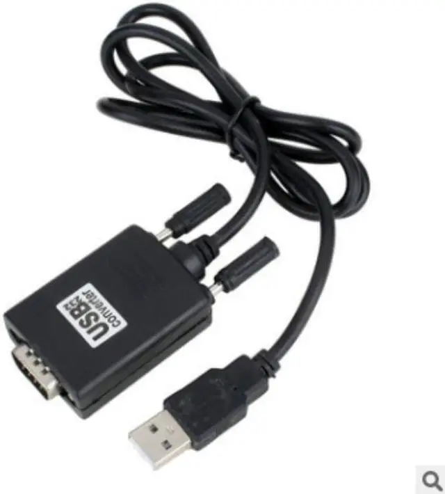 Main image of USB 2.0 To RS232 Serial DB9 9 Pin Male Converter Cable Black 0.8m 1 Port Adapter for Cisco Routers Switches Telescope