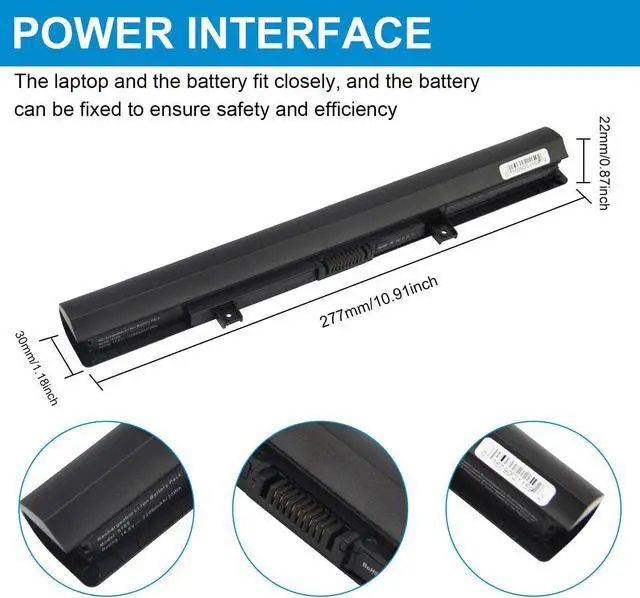 Alt view image 4 of 5 - 14.8V Battery for Toshiba Satellite C55Dt-C5245 L55-C5340 L55-C5384 L55D-B5364 L55D-C5318