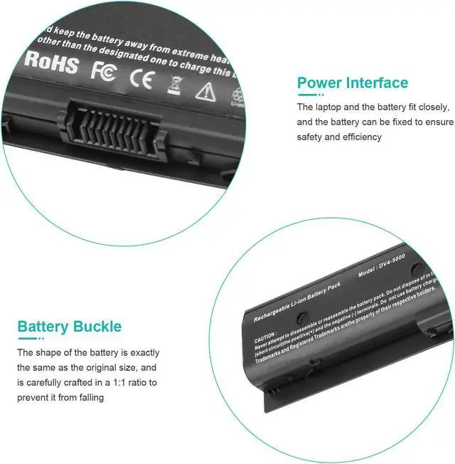 Alt view image 5 of 5 - 11.1V Battery for HP Pavilion DV7-7115NR M6-1045DX M7-1015DX DV4-5113CL DV6-7010US DV6T-7000