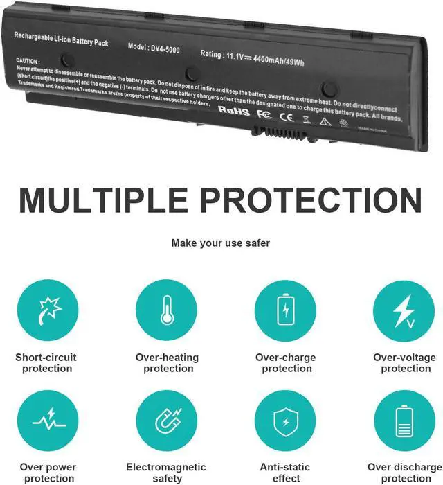 Alt view image 3 of 5 - 11.1V Battery for HP Pavilion DV7-7115NR M6-1045DX M7-1015DX DV4-5113CL DV6-7010US DV6T-7000
