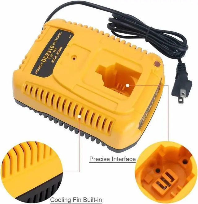 Alt view image 4 of 5 - 12V-18V Charger for DeWalt DC9096 DC020 DCD950B DW056 DW059