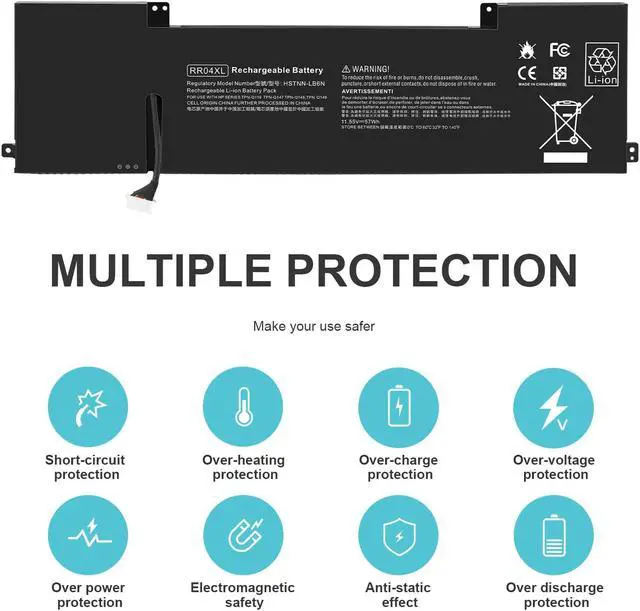 Alt view image 5 of 5 - 15.2V Battery for HP Omen 15-5021TXHP 15-5022TXHP 15-5023TXHP 15-5024TX