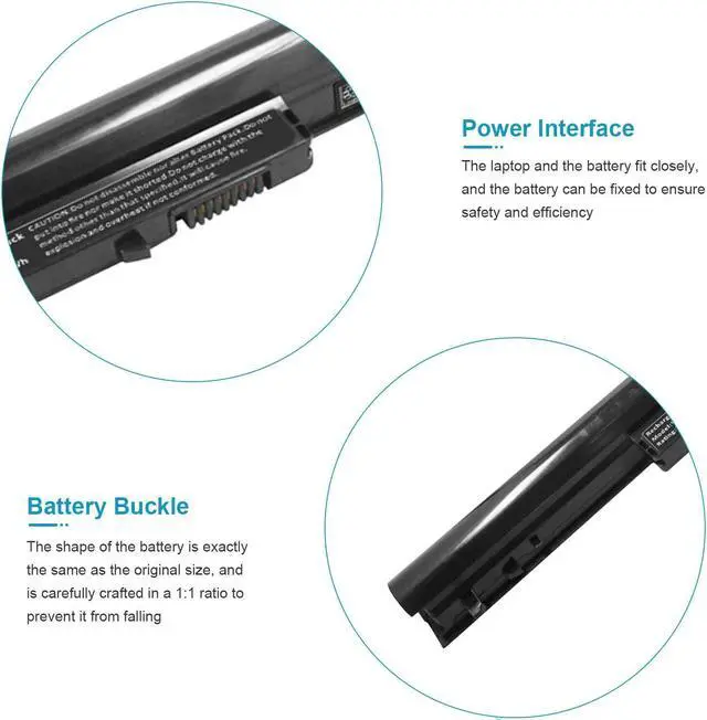 Alt view image 4 of 5 - 14.4V Battery for HP VK04 Pavilion 14-B032WM 15-B130SA 14-B109WM 14-B109WM 15-B129WM Sleekbook