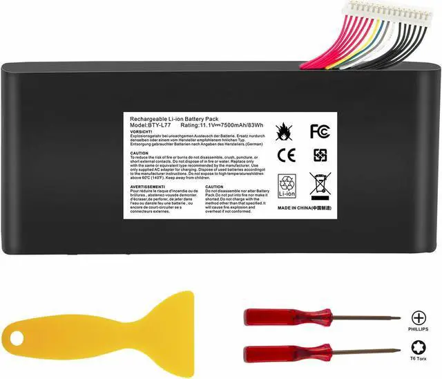 Main image of 11.1V Battery for MSI GT72 GT72S 2QD 2QE 6QD 6QE 6QF GT80 2QC 2QD 2QE GT80S 6QE GT72VR WT72
