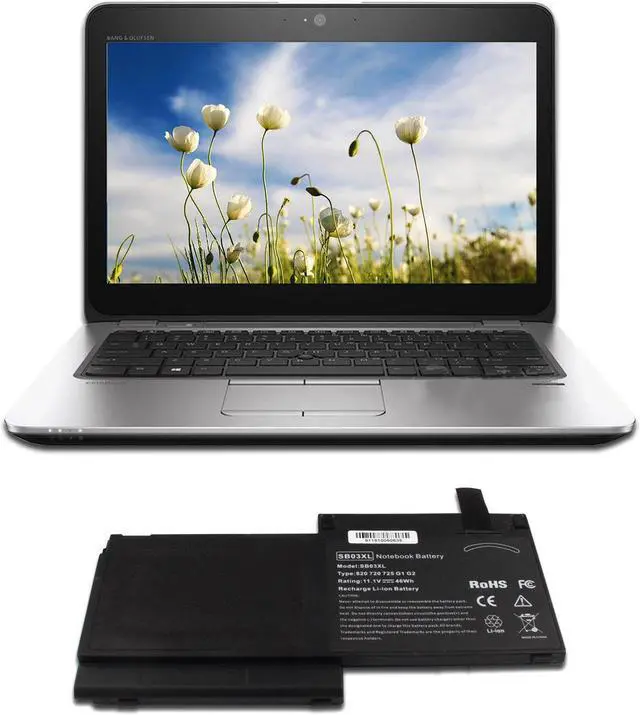 Alt view image 4 of 5 - 11.1V Battery for HP EliteBook G2 825 G1 825 G2 E7U25AA E7U25UT F6B38PA