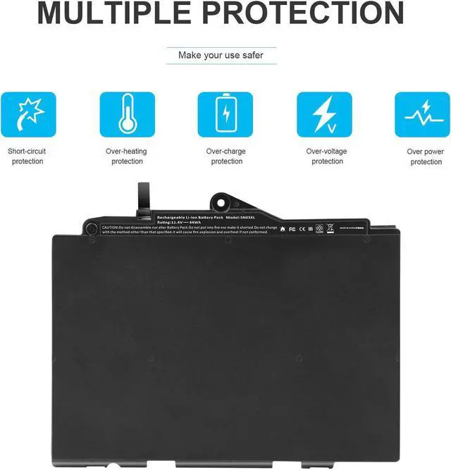 Alt view image 2 of 5 - 11.4V Battery for HP EliteBook 820 G3 G4 Series 725 G3 725 G4 Series