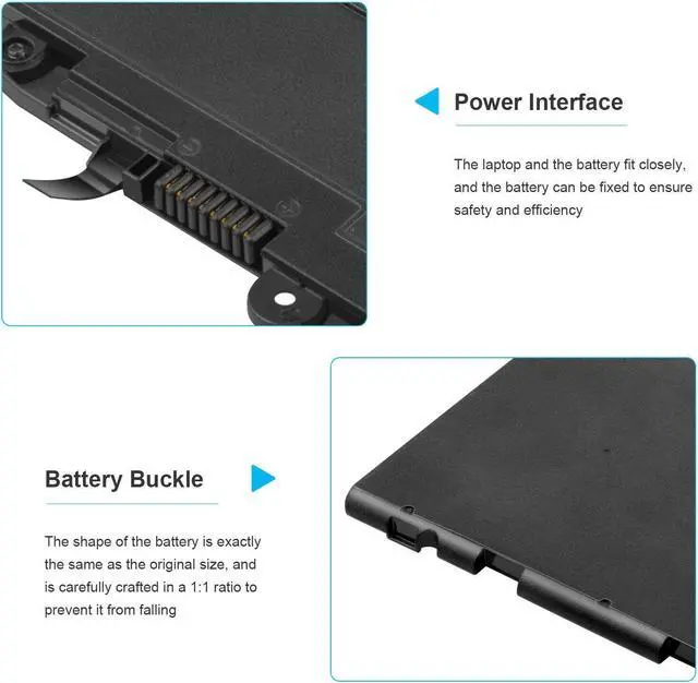 Alt view image 3 of 5 - 11.4V Battery for HP EliteBook 820 G3 G4 Series 725 G3 725 G4 Series