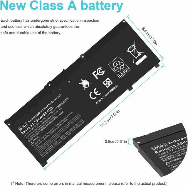 Alt view image 4 of 5 - 11.55V Battery for HP Pavilion 15-cx0034TX,15-cx0035TX,15-cx0037TX,15-cx0038TX,15-cx0040nr