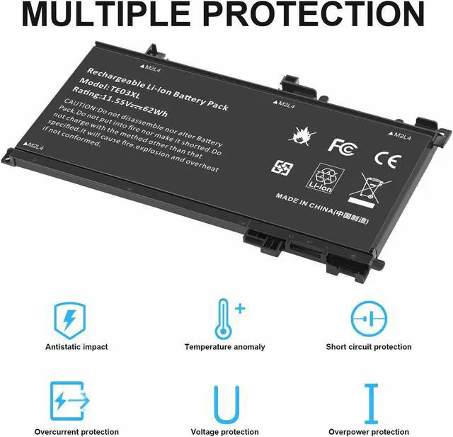 Alt view image 5 of 5 - 11.55V Battery for HP OMEN 15-ax018TX 15-ax019TX 15-ax020TX 15-ax021TX 15-ax022TX
