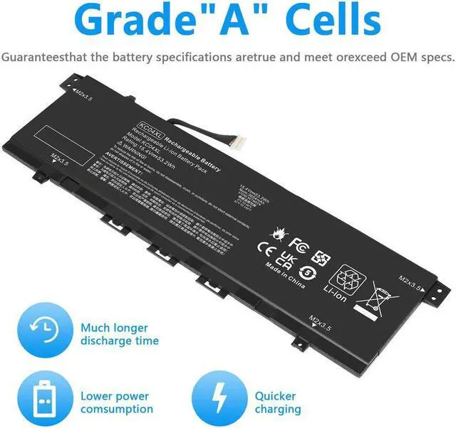 Alt view image 2 of 5 - 15.4V Battery for HP Envy 13-ah0004la 13-ah0052la 13-ah0053la 13-ah0054la 13-AH0003TX 13-AH0006UR