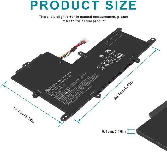 Alt view image 3 of 5 - 7.6V Battery for HP Stream 11-R 11-R010NR 11-R014WM 11-R015WN 11-R015WM 11-Y 11-Y020WM 11-Y010WM