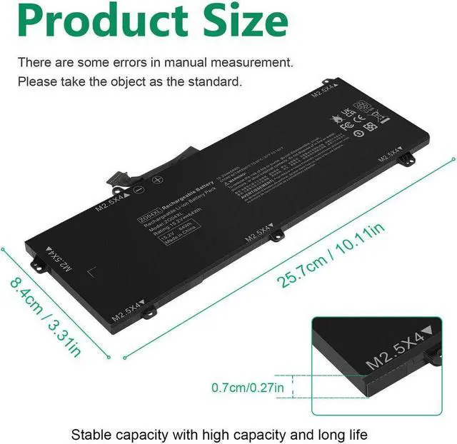 Alt view image 4 of 5 - 15.2V Battery for HP ZO04XL ZO04 Z004XL ZO06 ZO06XL ZBook Studio G3 G4