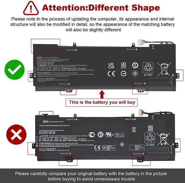 Alt view image 2 of 5 - 11.55V Battery for HP Spectre X360 15-BL000 15-BL0XX 15-BL000NA 15-BL000NG 15-BL001NA